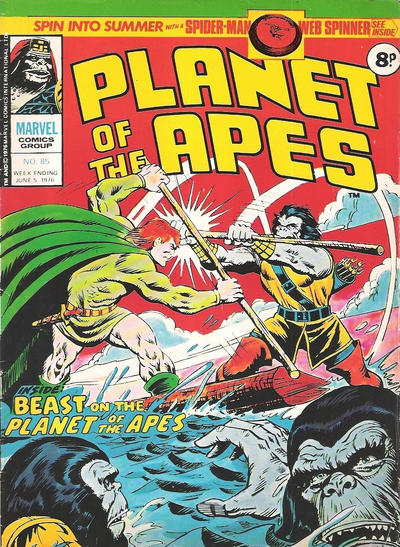 Cover for Planet of the Apes (Marvel UK, 1974 series) #85