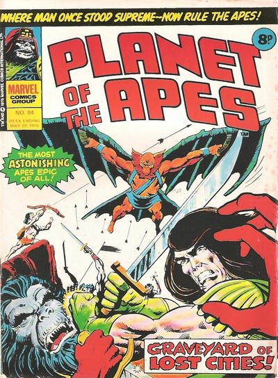 Cover for Planet of the Apes (Marvel UK, 1974 series) #84