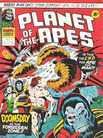 Cover for Planet of the Apes (Marvel UK, 1974 series) #78