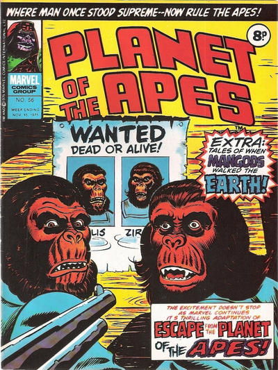 Cover for Planet of the Apes (Marvel UK, 1974 series) #56