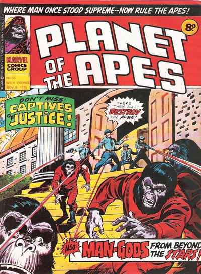 Cover for Planet of the Apes (Marvel UK, 1974 series) #55