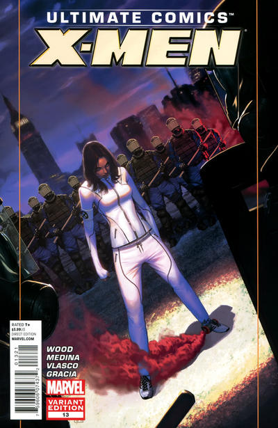 Cover for Ultimate Comics X-Men (Marvel, 2011 series) #13 [Variant Cover by Jorge Molina]