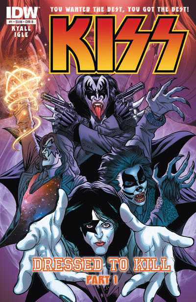 Cover for Kiss (IDW, 2012 series) #1 [Cover B by Jamal Igle]