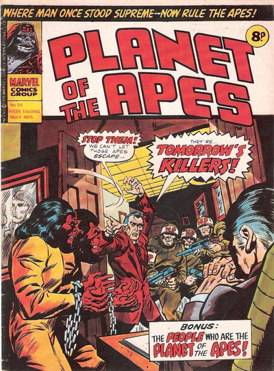 Cover for Planet of the Apes (Marvel UK, 1974 series) #54