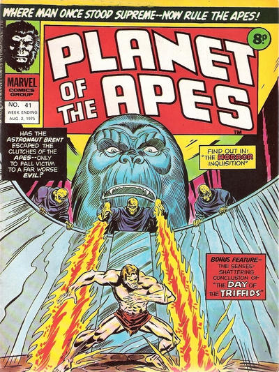 Cover for Planet of the Apes (Marvel UK, 1974 series) #41