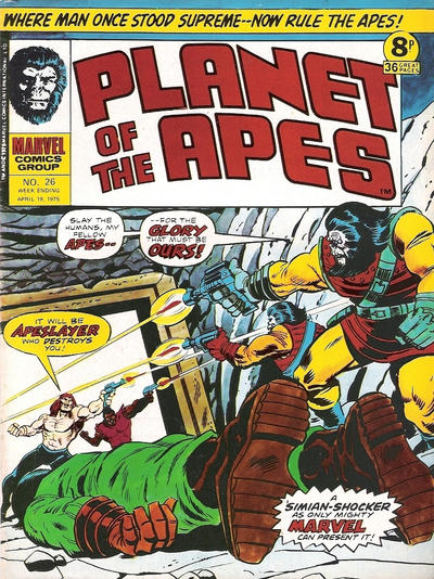 Cover for Planet of the Apes (Marvel UK, 1974 series) #26