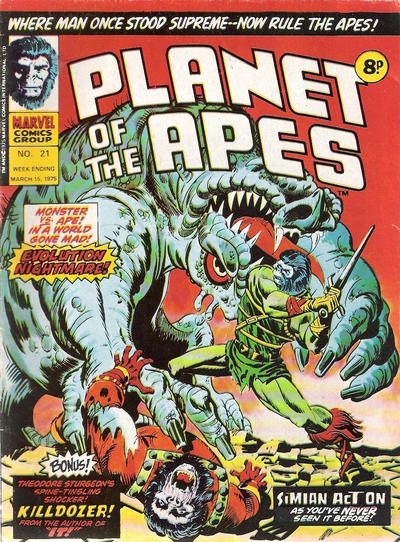 Cover for Planet of the Apes (Marvel UK, 1974 series) #21