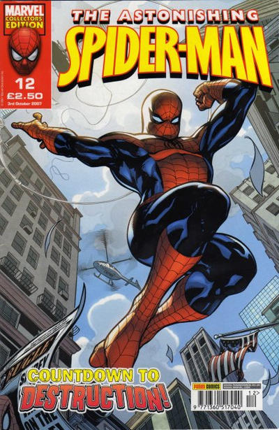 Cover for Astonishing Spider-Man (Panini UK, 2007 series) #12