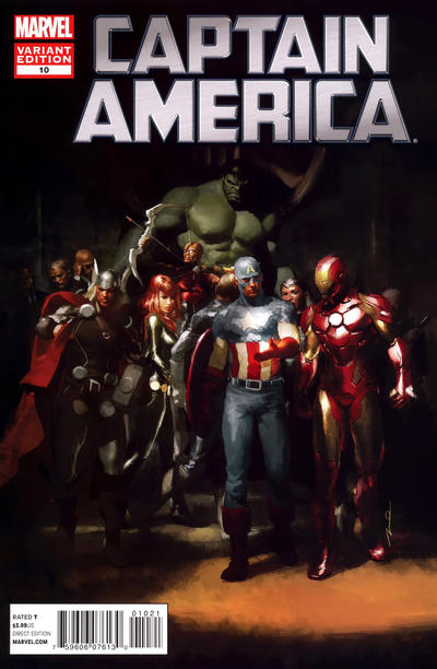 Cover for Captain America (Marvel, 2011 series) #10 [Avengers Art Appreciation Variant Cover]