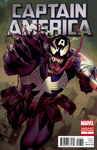 Cover for Captain America (Marvel, 2011 series) #7 [Venom Variant]
