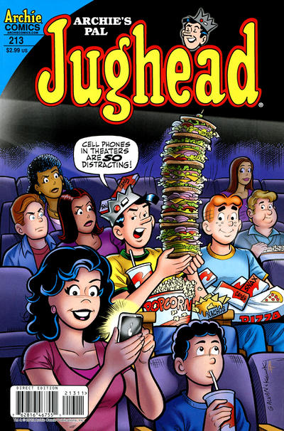 Cover for Archie's Pal Jughead Comics (Archie, 1993 series) #213