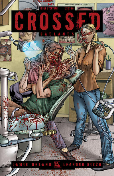 Cover for Crossed Badlands (Avatar Press, 2012 series) #8 [Torture Cover - Gianluca Pagliarani]