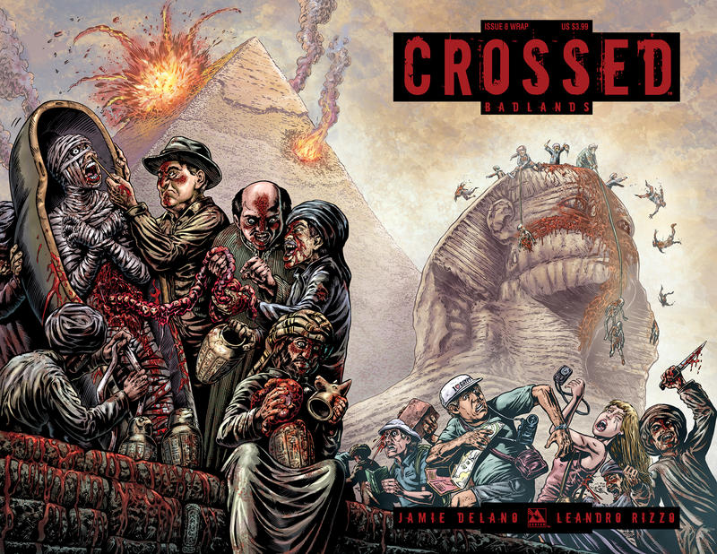 Cover for Crossed Badlands (Avatar Press, 2012 series) #8 [Wraparound Cover - Raulo Caceres]