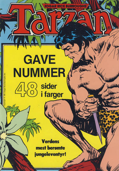 Cover for Tarzan album (Atlantic Forlag, 1977 series) #[3/1981] - Tarzan gavenummer - julespesial