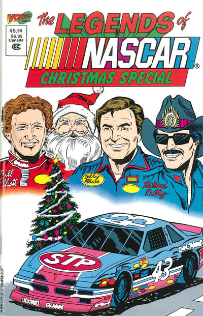 Cover for Legends of NASCAR Christmas Special (Vortex, 1991 series) 