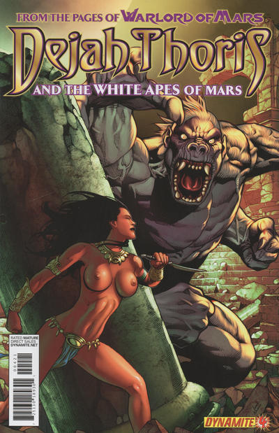 Cover for Dejah Thoris and the White Apes of Mars (Dynamite Entertainment, 2012 series) #4 [Risque art variant]