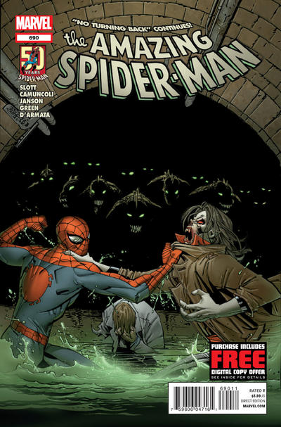 Cover for The Amazing Spider-Man (Marvel, 1999 series) #690 [Direct Edition]