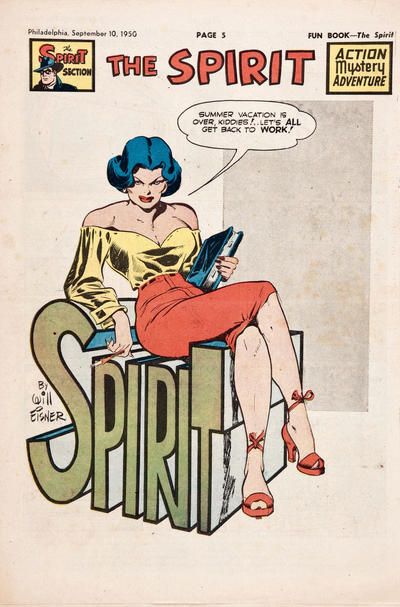 Cover for The Spirit (Register and Tribune Syndicate, 1940 series) #9/10/1950