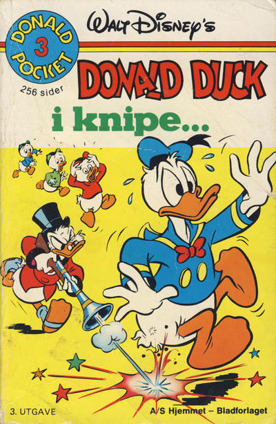 Cover for Donald Pocket (Hjemmet / Egmont, 1968 series) #3 - Donald Duck i knipe ... [3. opplag]