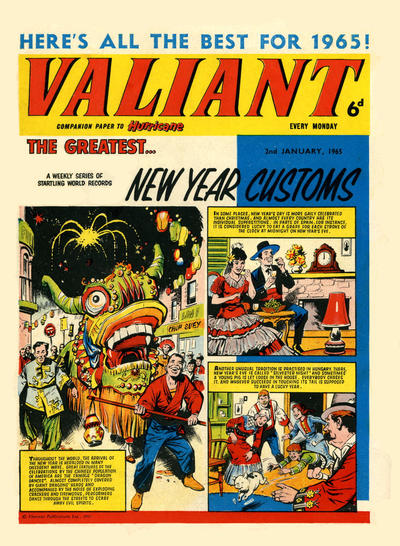 Cover for Valiant (IPC, 1964 series) #2 January 1965