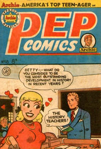 Cover Thumbnail for Pep Comics (H. John Edwards, 1951 series) #18