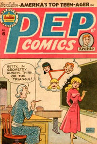 Cover Thumbnail for Pep Comics (H. John Edwards, 1951 series) #6