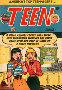 Cover for Teen Comics (H. John Edwards, 1950 ? series) #9