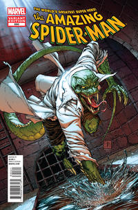 Cover for The Amazing Spider-Man (Marvel, 1999 series) #690 [Variant Edition - Shane Davis Cover]