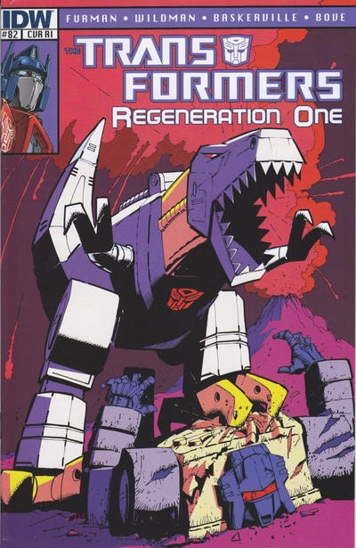 Cover for Transformers: Regeneration One (IDW, 2012 series) #82 [Cover RI - Incentive Geoff Senior Variant]
