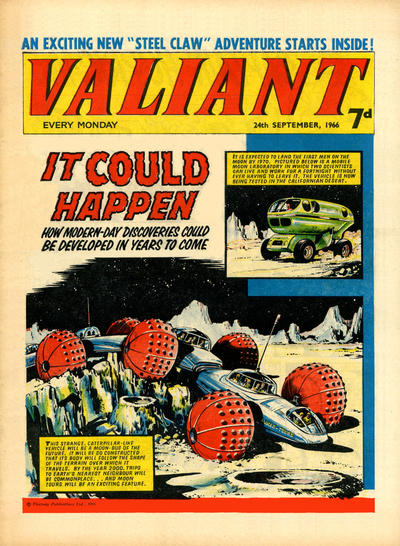 Cover for Valiant (IPC, 1964 series) #24 September 1966