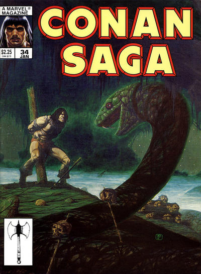 Cover for Conan Saga (Marvel, 1987 series) #34 [Direct]