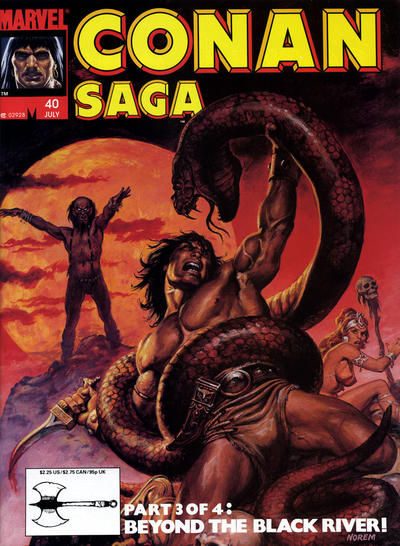 Cover for Conan Saga (Marvel, 1987 series) #40 [Direct]
