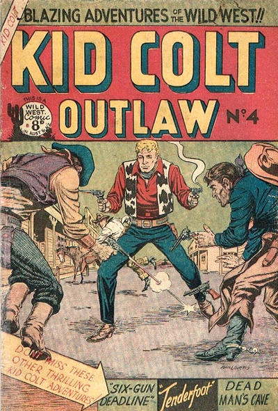 Cover for Kid Colt Outlaw (Horwitz, 1952 ? series) #4