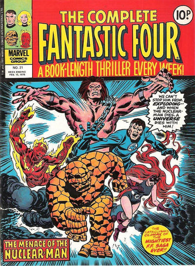Cover for The Complete Fantastic Four (Marvel UK, 1977 series) #21