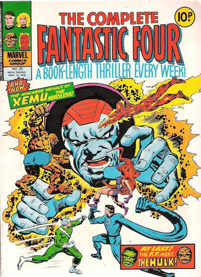 Cover for The Complete Fantastic Four (Marvel UK, 1977 series) #25