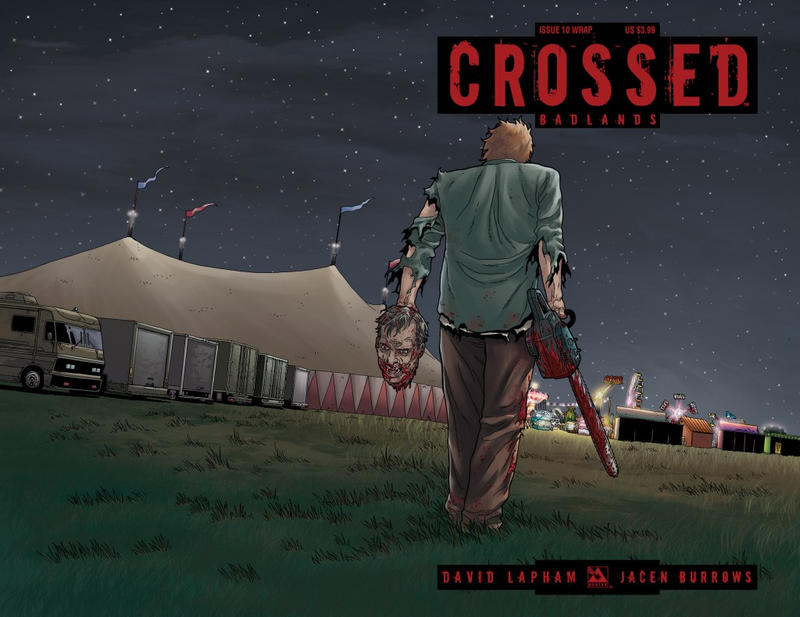 Cover for Crossed Badlands (Avatar Press, 2012 series) #10 [Wraparound Cover - Jacen Burrows]