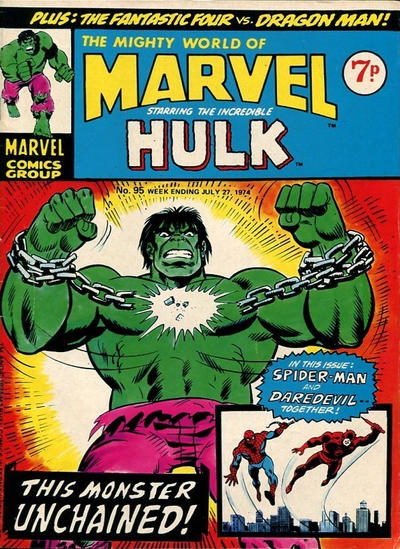 Cover for The Mighty World of Marvel (Marvel UK, 1972 series) #95