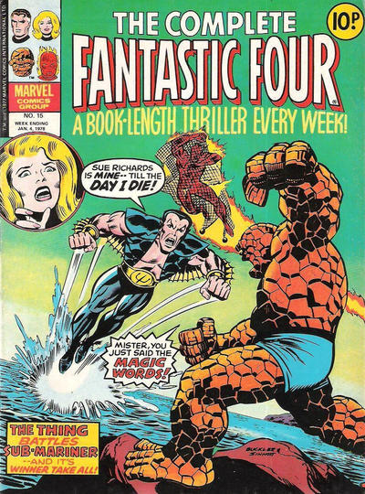 Cover for The Complete Fantastic Four (Marvel UK, 1977 series) #15