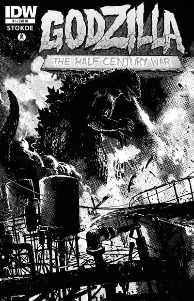 Cover for Godzilla: The Half-Century War (IDW, 2012 series) #1 [Cover RI Frank Teran]