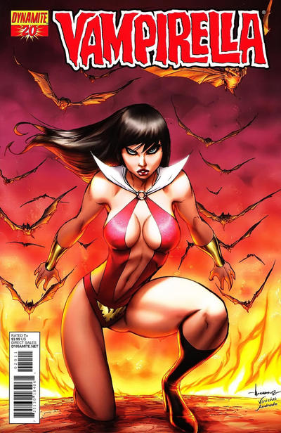 Cover for Vampirella (Dynamite Entertainment, 2010 series) #20 [Alé Garza Cover]