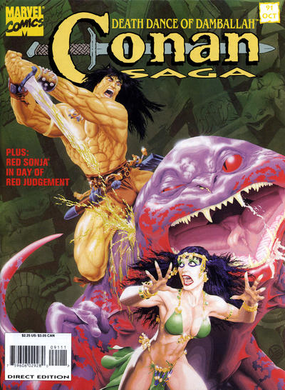 Cover for Conan Saga (Marvel, 1987 series) #91 [Direct Edition]