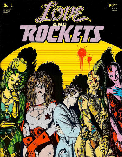 Cover for Love and Rockets (Fantagraphics, 1982 series) #1 [Second Printing]