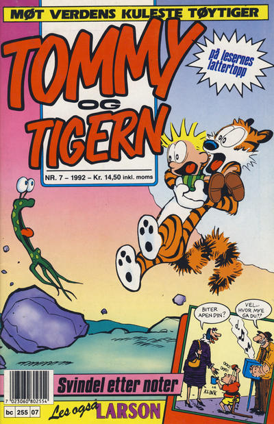 Cover for Tommy og Tigern (Bladkompaniet / Schibsted, 1989 series) #7/1992