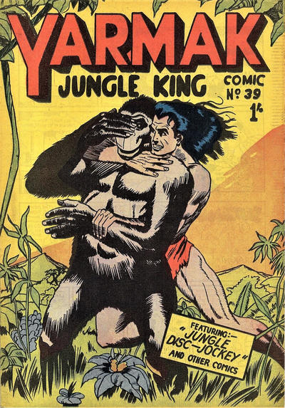 Cover for Yarmak Jungle King Comic (Young's Merchandising Company, 1949 series) #39