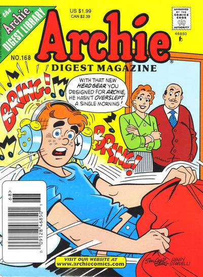 Cover for Archie Comics Digest (Archie, 1973 series) #168 [Newsstand]