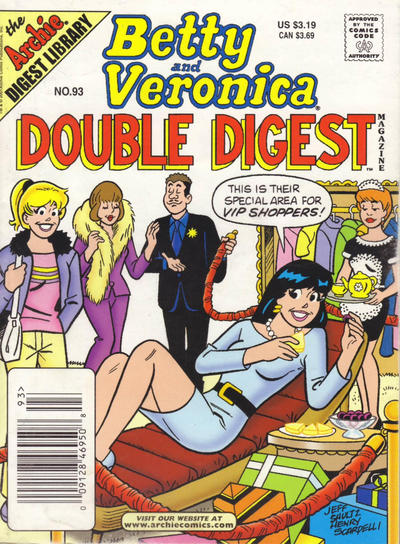 Cover for Betty & Veronica (Jumbo Comics) Double Digest (Archie, 1987 series) #93 [Newsstand]