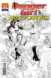 Cover Thumbnail for Danger Girl and the Army of Darkness (2011 series) #6 [Nick Bradshaw Black and White Retailer Incentive Cover]