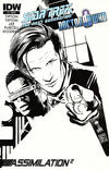 Cover for Star Trek: The Next Generation / Doctor Who: Assimilation² (IDW, 2012 series) #4 [Retailer Incentive Sketch Cover - Francesco Francavilla]