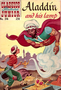 Cover Thumbnail for Classics Illustrated Junior (Gilberton, 1953 series) #516 - Aladdin and His Lamp [25 cent reprint]