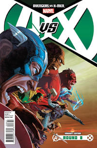Cover for Avengers vs. X-Men (Marvel, 2012 series) #8 [Opeña Variant]